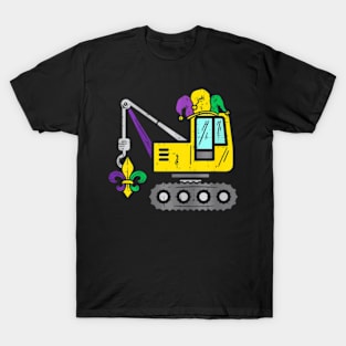 Kids Jester Crane Mardi Gras Cute Boys Kids T-Shirt